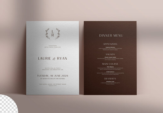 Stationery Cards Mockup Isolated