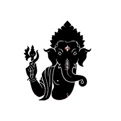 lord ganesha silhouette