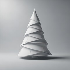 Minimalist origami christmas tree