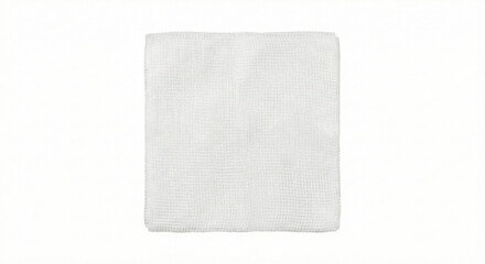 Fototapeta premium Gauze Pads Isolated on Pure White Background for Medical Healthcare Concept 