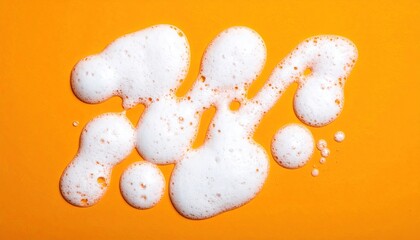 Abstract design with foamy bubbles and plastic textures