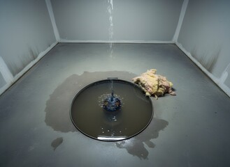 Shipping Container with Swedish Flag Colors Symbolizing International Trade, Logistics, Export Industry, and Global Transportation