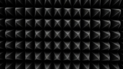 Obraz premium Black Pyramid Pattern Texture Background.