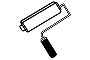 Paint Roller DIY Home Tool Icon &ndash; Renovation Line Art Symbol