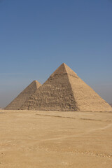 Great pyramids of Giza in Cairo, Egypt