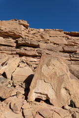 Salama Canyon in Sharm El Sheik, Egypt