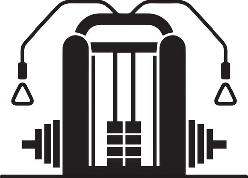 Cable crossover machine icon