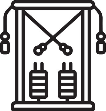 Cable crossover machine icon