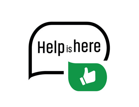 help is here text