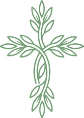 Easter Vector on Transparent Background with Bunny and Celebration Concept