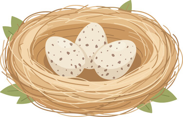 Easter Vector on Transparent Background with Bunny and Celebration Concept