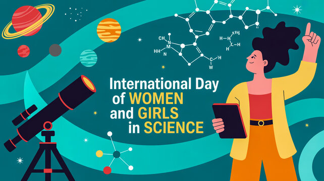 Celebrating international day of women and girls in science with space and chemistry - Powered by Adobe
