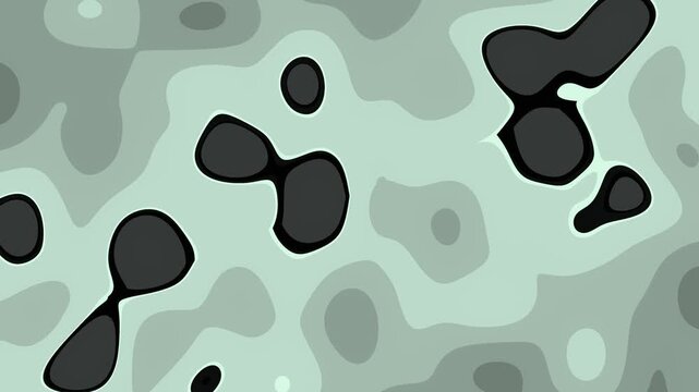 Horizontal Digital Futuristic black, khaki and pale green khaki camo flow gradient abstract background seamless loop