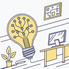 creative light bulb idea