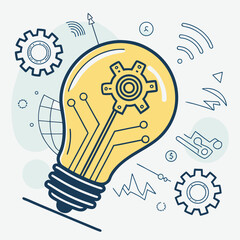 creative light bulb idea concept