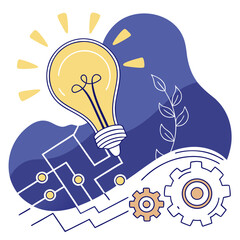 light bulb idea concept