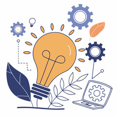 creative light bulb idea concept