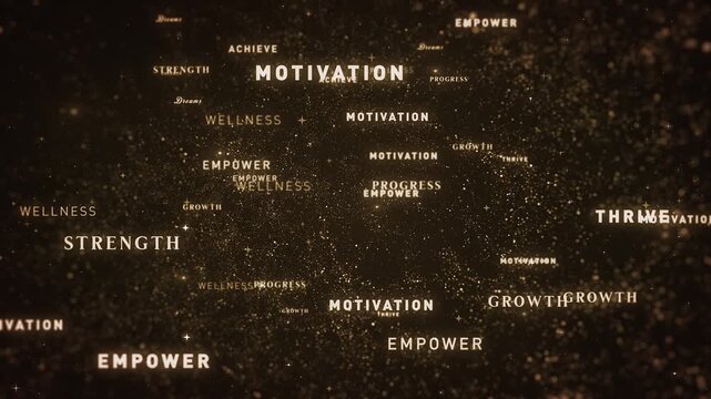 Golden New Year Resolutions And Motivational Background Animation
Start your year with unstoppable energy with this stunning golden sparkling animation featuring uplifting motivational themed words