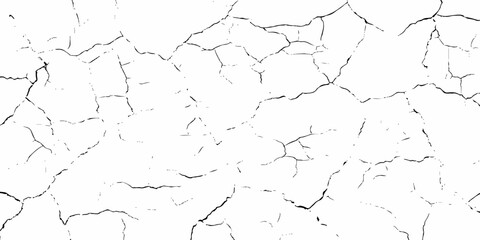 Black and white texture of cracked and abstract grunge texture effect old concrete faded wall dry surface patterns background.
