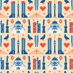 Belgrade Pattern Landmarks and Symbols of Culture