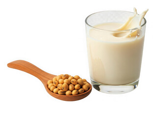 Soy milk and soybeans