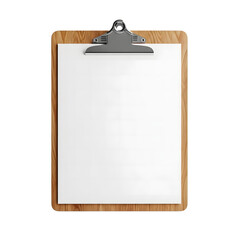 Blank clipboard with wooden frame