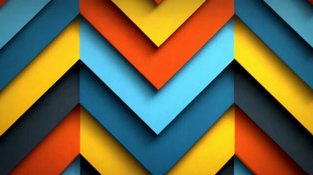 Colorful geometric patterns with dynamic layers and depth