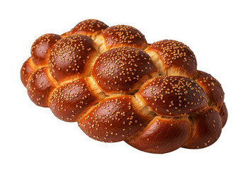 Golden sesame challah bread