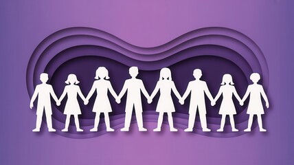 Children holding hands in unity and friendship