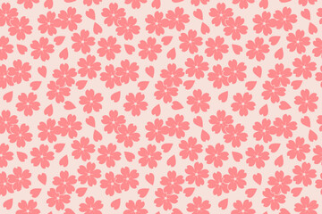 桜文様 シームレス 5-1