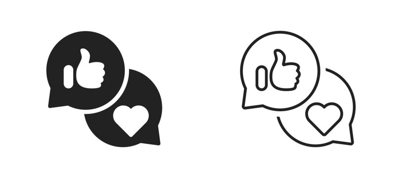 Media impression vector icons set. Post impression icon