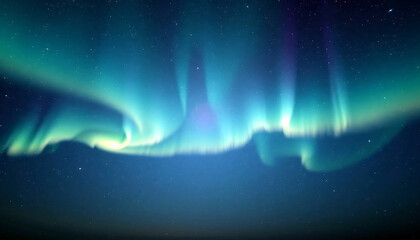 Northern lights. Night sky in northern latitudes