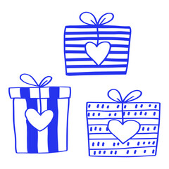 Stacked Gift Boxes Doodle