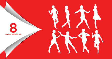 Dynamic Female Dance Silhouettes Collection