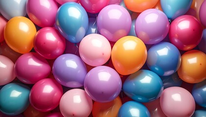 Pastel Balloon Cluster Symbolizing Celebration and Editorial Styling for Festive Decor and Soft Joy
