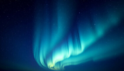 Northern lights. Aurora Borealis. Night sky glow in northern latitudes