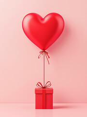  A Valentine's Day greeting card with a pink background.