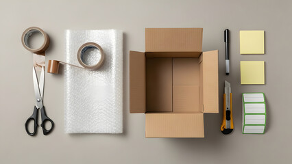Packaging materials and tools for shipping and moving