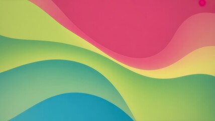 A vibrant abstract background with colorful wavy lines and shapes