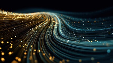 A close-up view of a glowing light wave, showcasing vibrant colors and fluid motion.