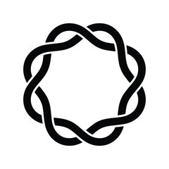 Round Thick Knot Wreath Icon
