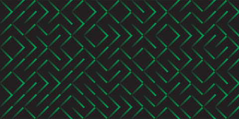 Modern Green Lattice Geometric Pattern on Dark Background