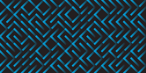 Blue Lattice Geometric Pattern on Dark Background