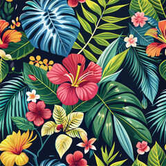 Tropical Floral Pattern
