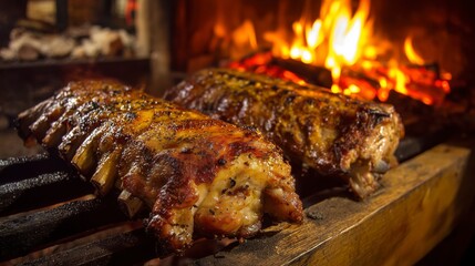 Costillas de cerdo a la barbacoa