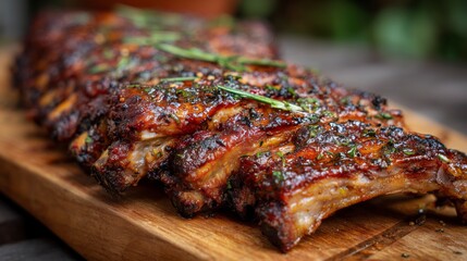 Costillas de cerdo a la barbacoa