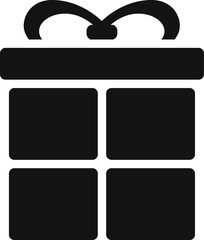 Gift box, gift wrapping, gift box icon. Vector, cartoon illustration, postcard, poster.