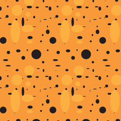 Modern orange color gorgrous pattern art design.