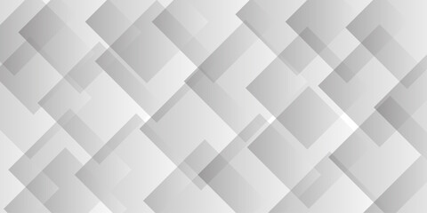 Modern Abstract white background design with layers of textured white transparent material, Minimal geometric white light background triangle black technology vector. Abstract graphic Banner design.