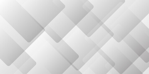 Modern Abstract white background design with layers of textured white transparent material, Minimal geometric white light background triangle black technology vector. Abstract graphic Banner design.